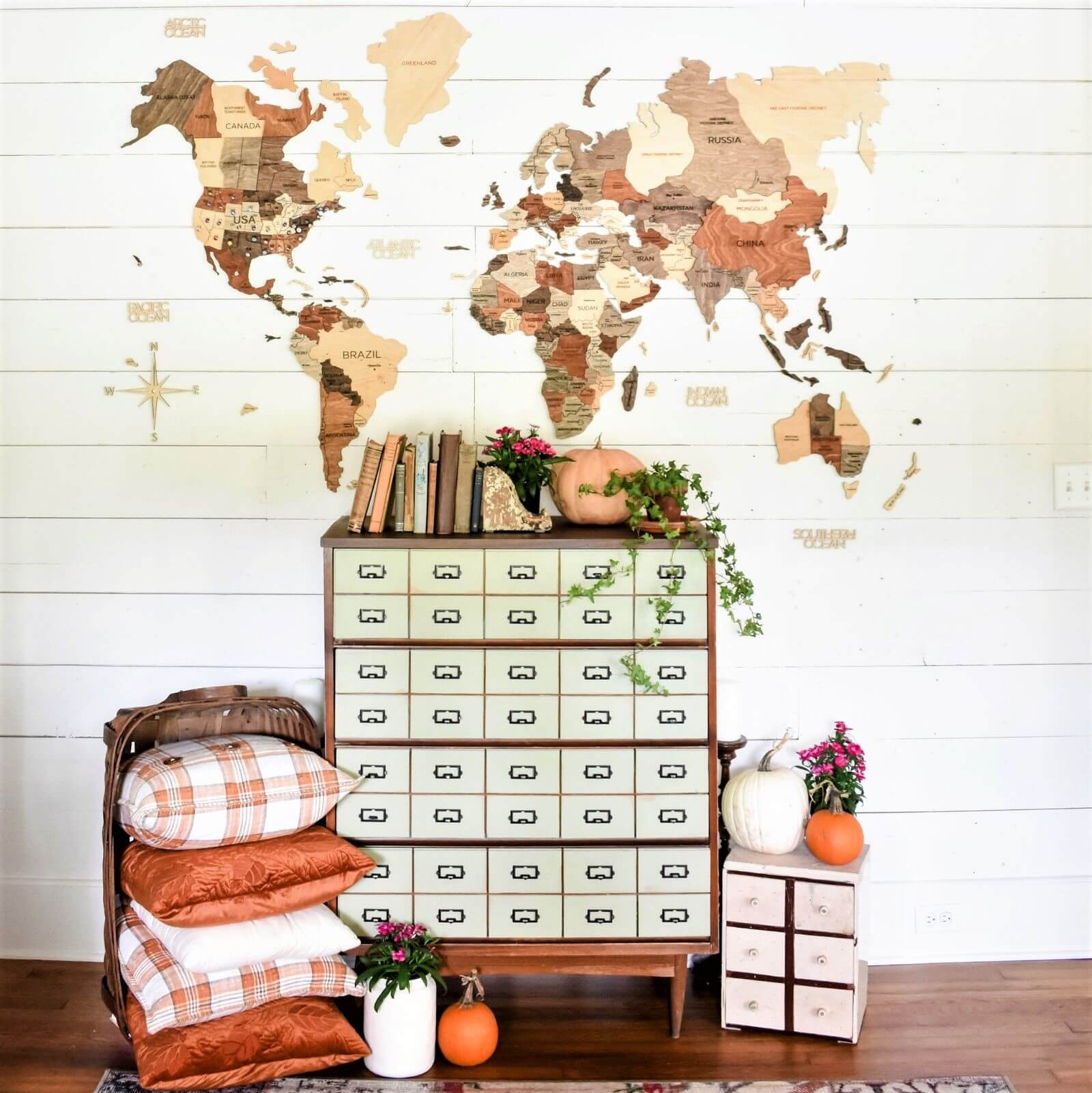 Modern Wooden Wall Decor for Living Room Art Gallery Display