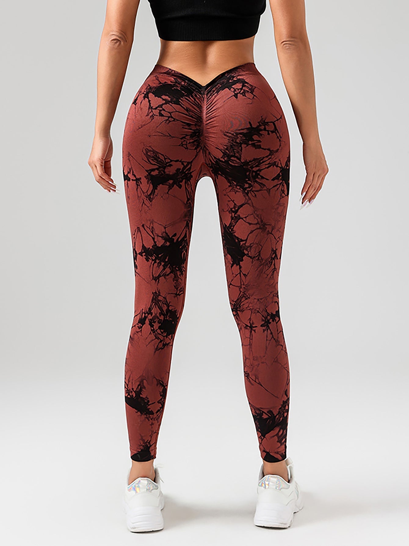 Tie-Dye Slimming Yoga Leggings Butt Lifting High-Stretch Pants