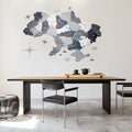 Wooden Map of Ukraine Nordik – Scandinavian Birch Wall Decor