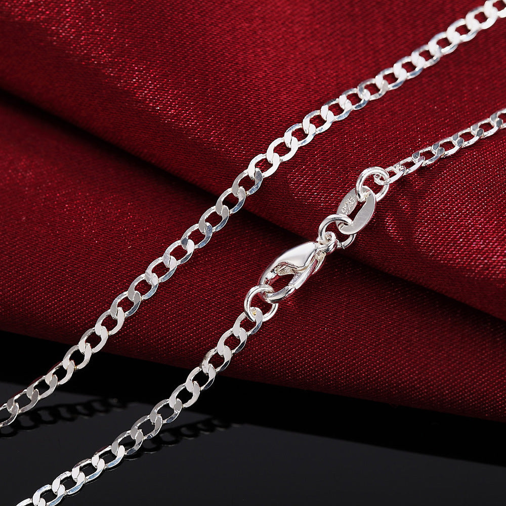 Silver Plain Body Chain Necklace