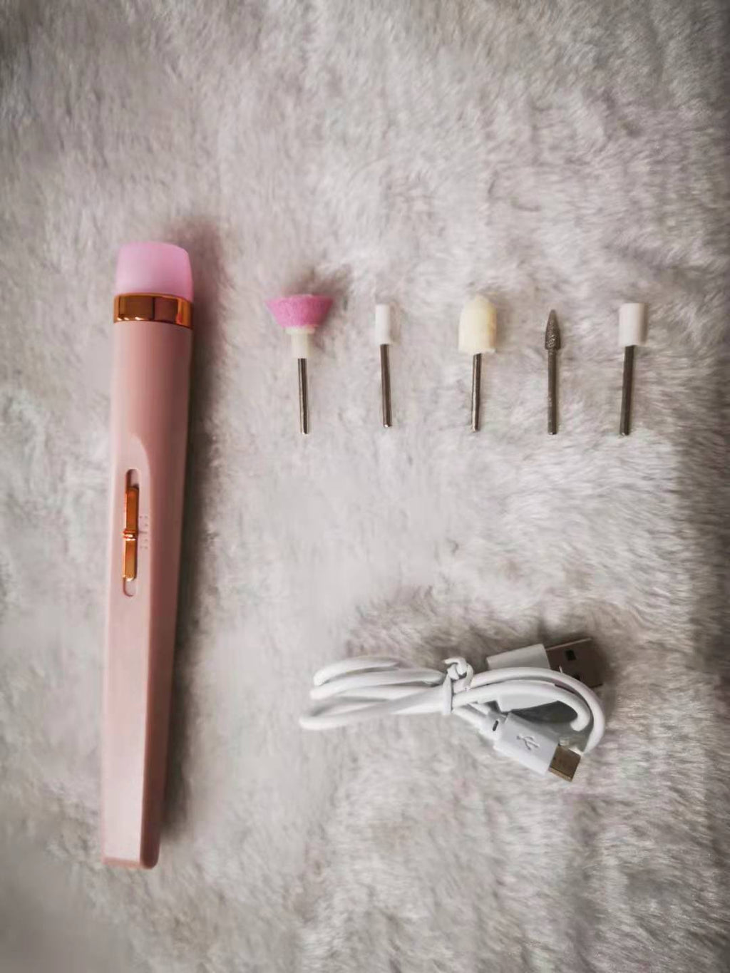 5-in-1 Electric Nail Drill Kit, Cordless USB Rechargeable Manicure