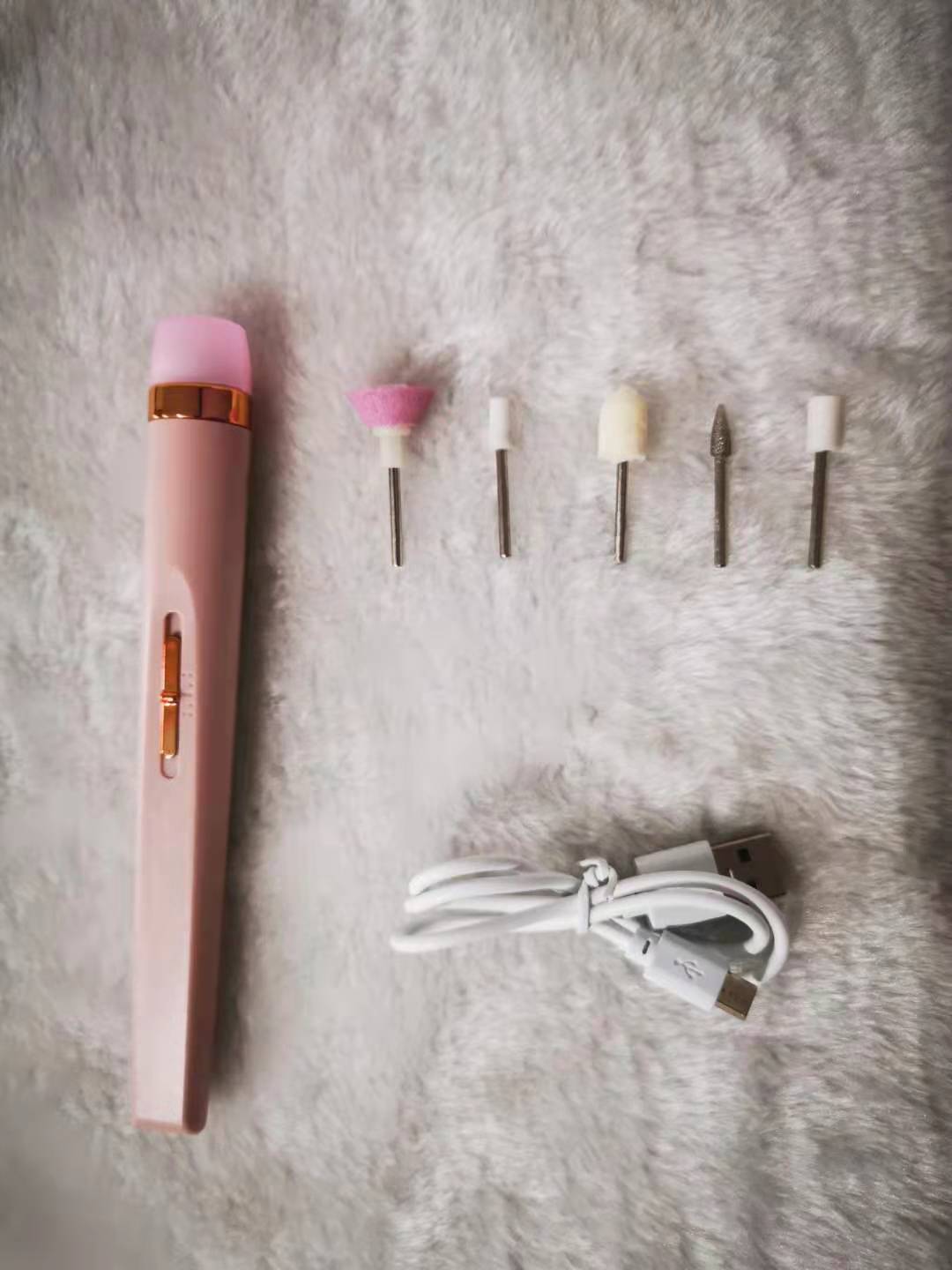 5-in-1 Electric Nail Drill Kit, Cordless USB Rechargeable Manicure