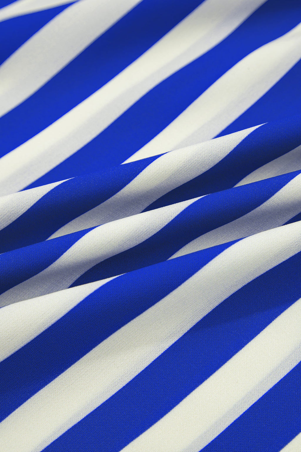 Stripe Balloon Sleeve Loose Button-Up Shirt