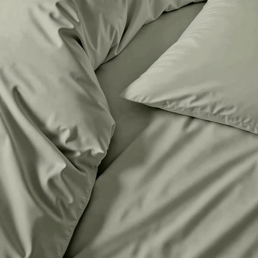 Australian Cotton Sateen Duvet Cover in Stripe and Solid - Image 29