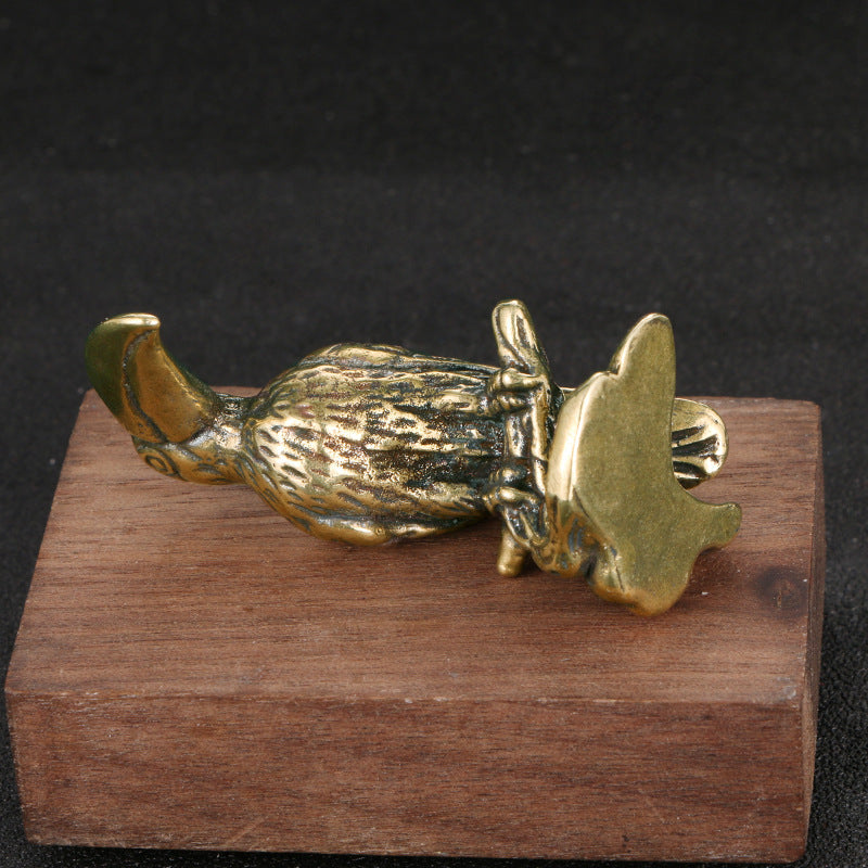 Antique Copper Solid Pure Copper Parrot Ornaments