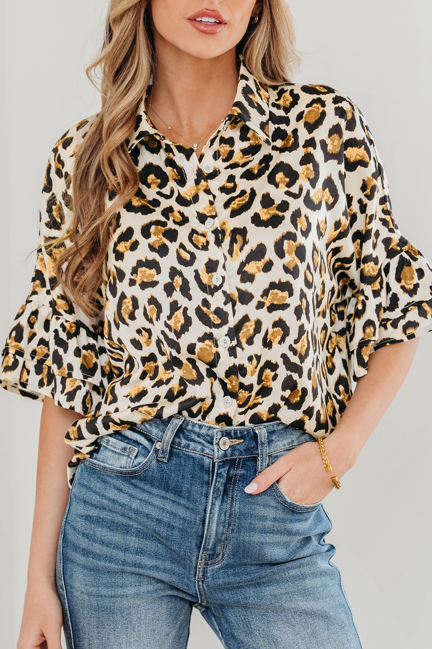 Penny 4 Sleeve Loose Shirt