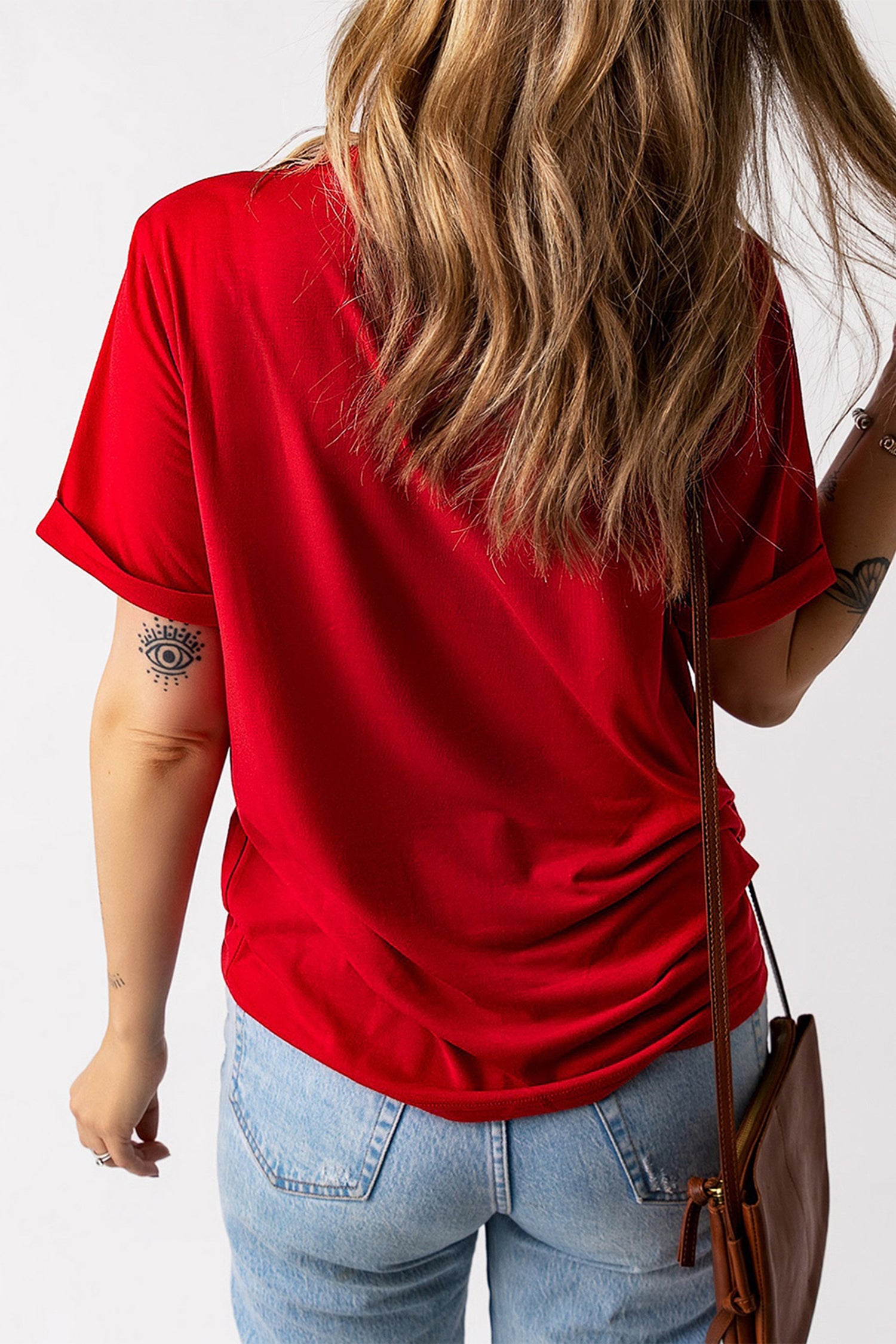 Red Hand Drawn Heart Valentine's Day T-Shirt | Cotton Blend Tee