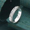 Letter-engraved Niche Design High-end And Versatile Finger Ring
