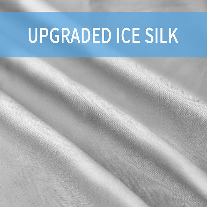 U-Shaped Maternity Pregnancy Pillow with Cooling Ice Silk Cover