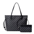 Plaid Tote Bag - Large Capacity Simple Design