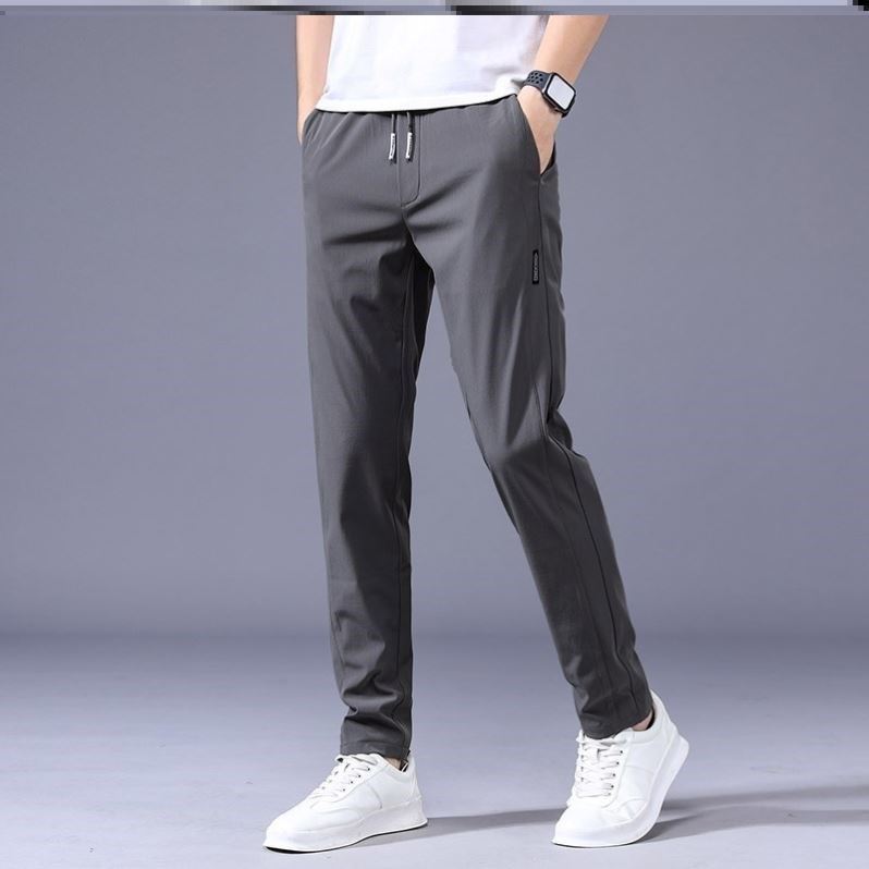 Men's Straight Leg Sweats - Lightweight, Casual, Korean-Inspired