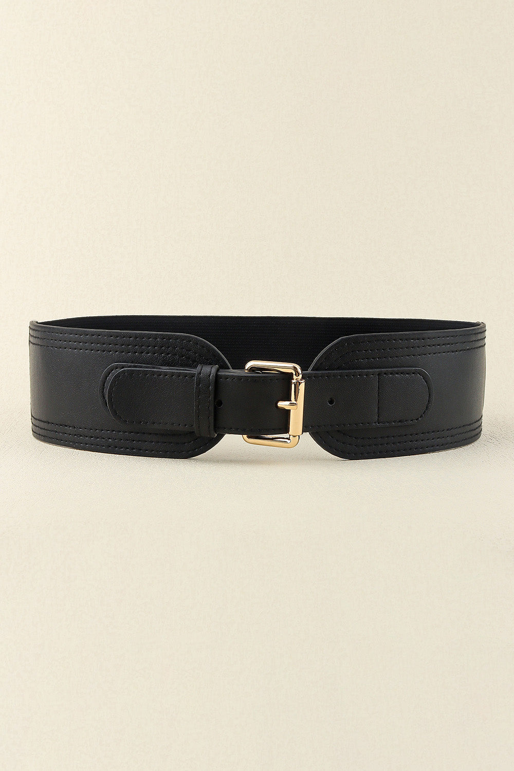 Wide Elastic PU Belt with Buckle for Women Casual Formal Style - Image 6