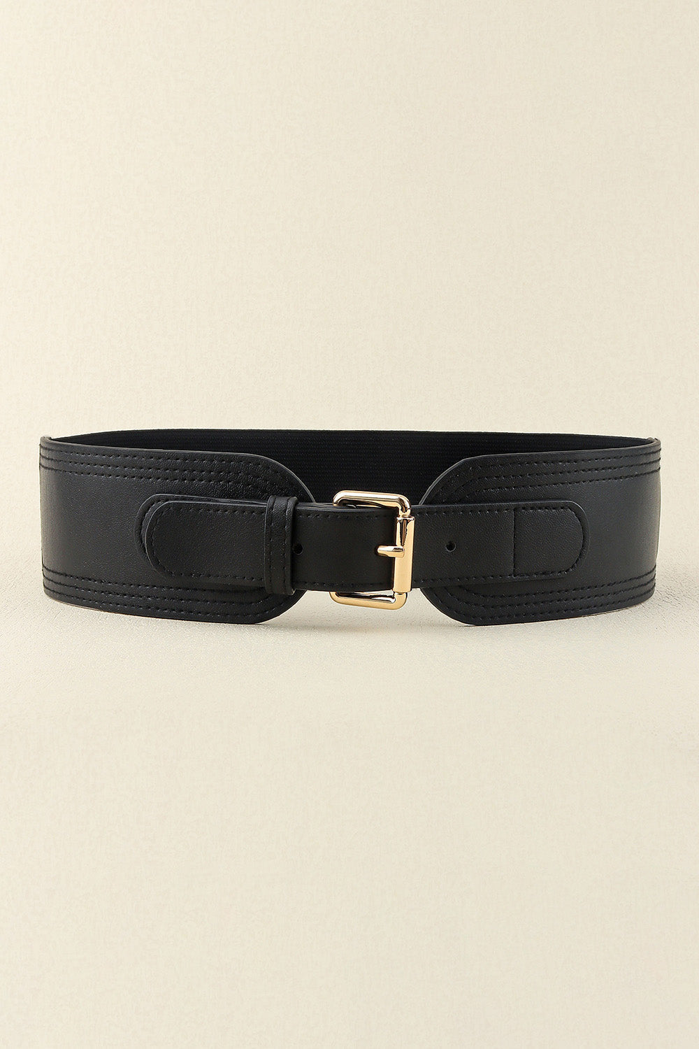 Wide Elastic PU Belt with Buckle for Women Casual Formal Style - Image 6