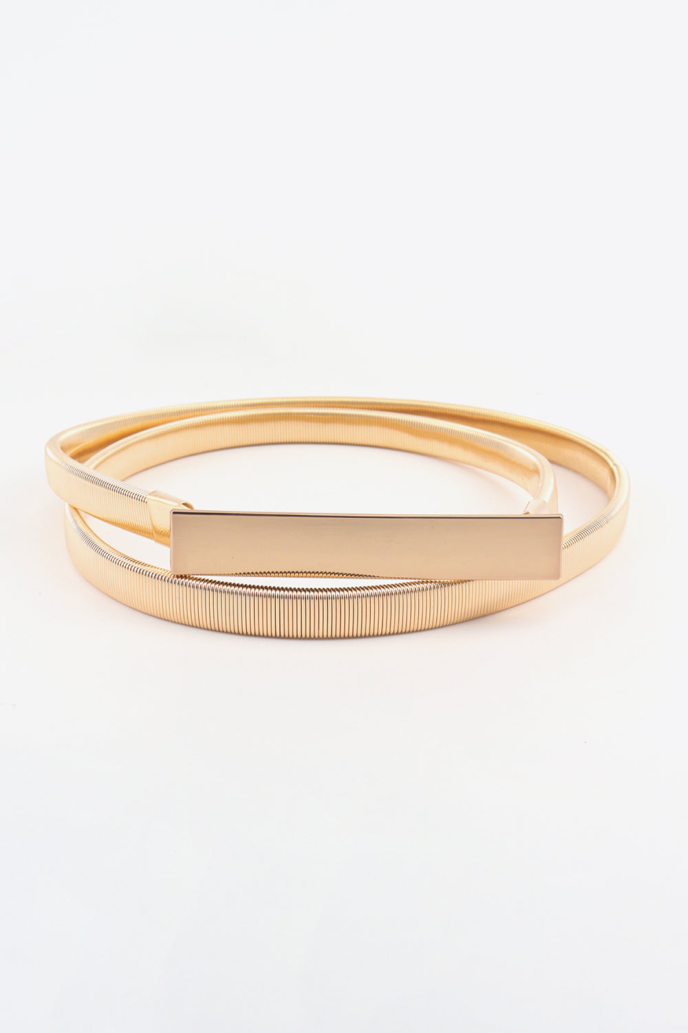 Elastic Iron Skinny Belt | Modern Buckle Design