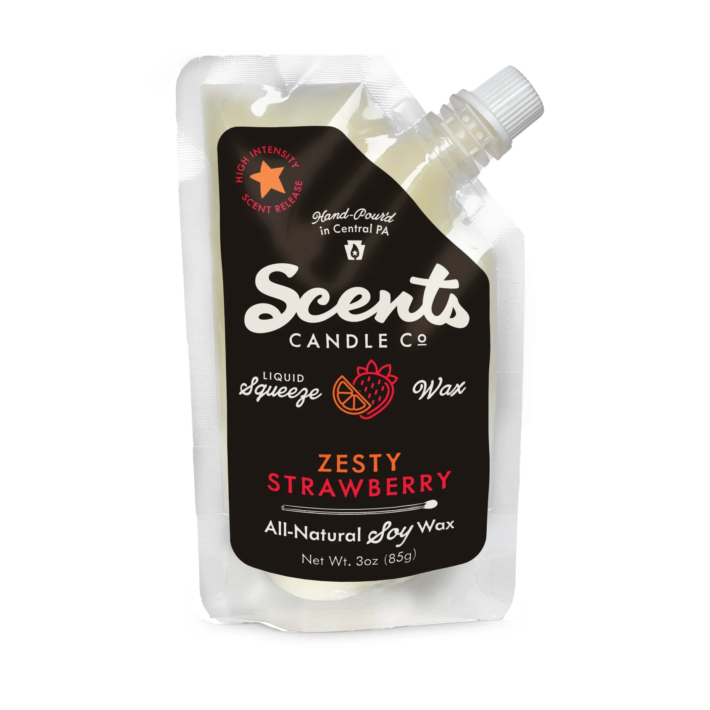 Zesty Strawberry Liquid Squeeze Soy Wax Melt 7oz - Image 5