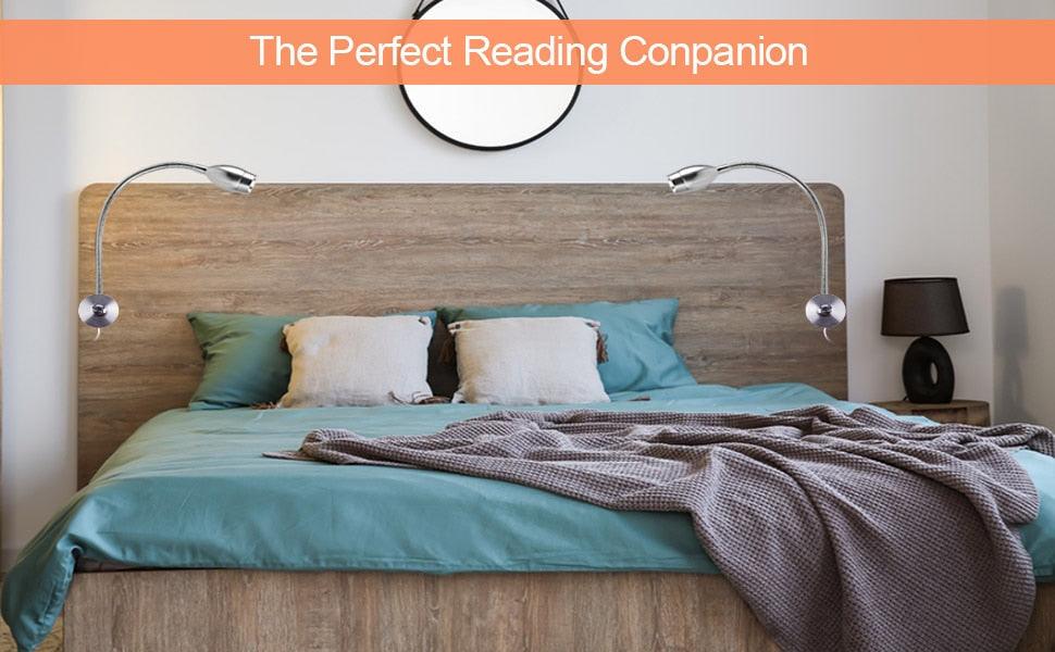 Dimmable LED Wall Reading Sconce - Minimalist Bedside Book Light