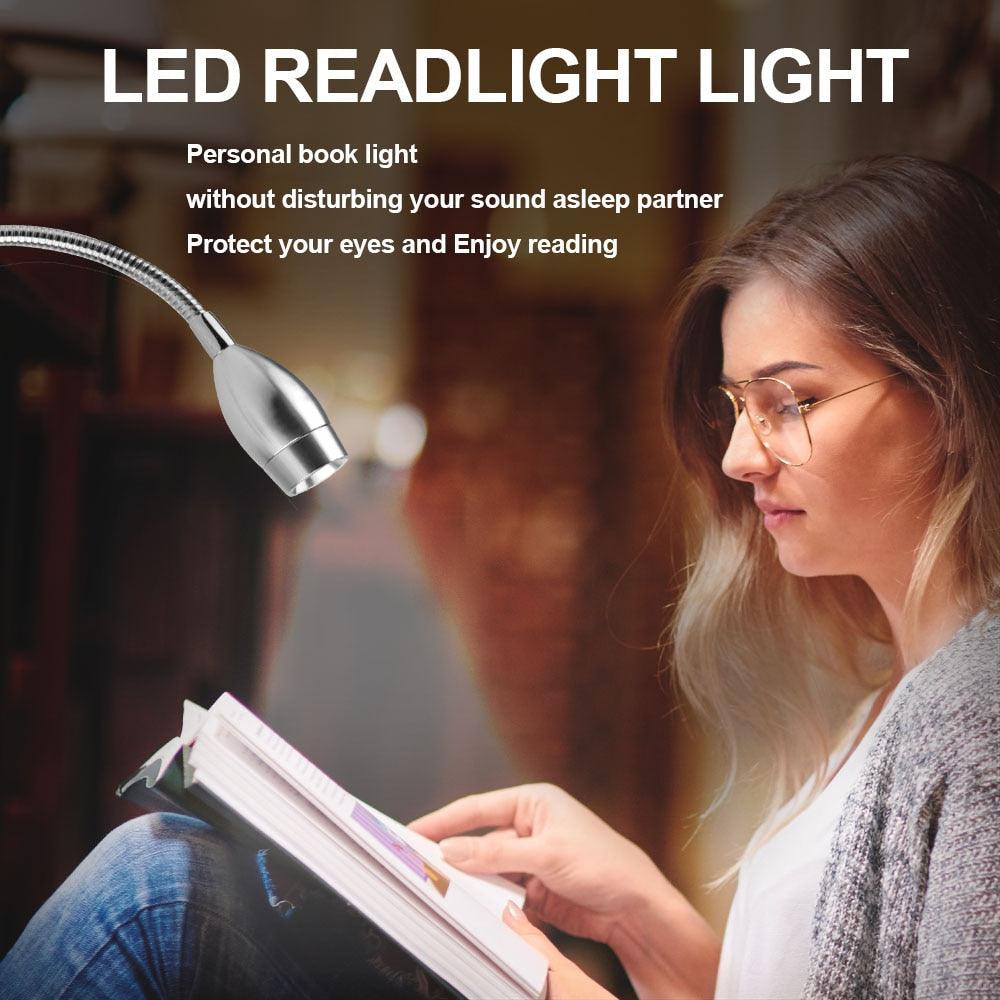 Dimmable LED Wall Reading Sconce - Minimalist Bedside Book Light
