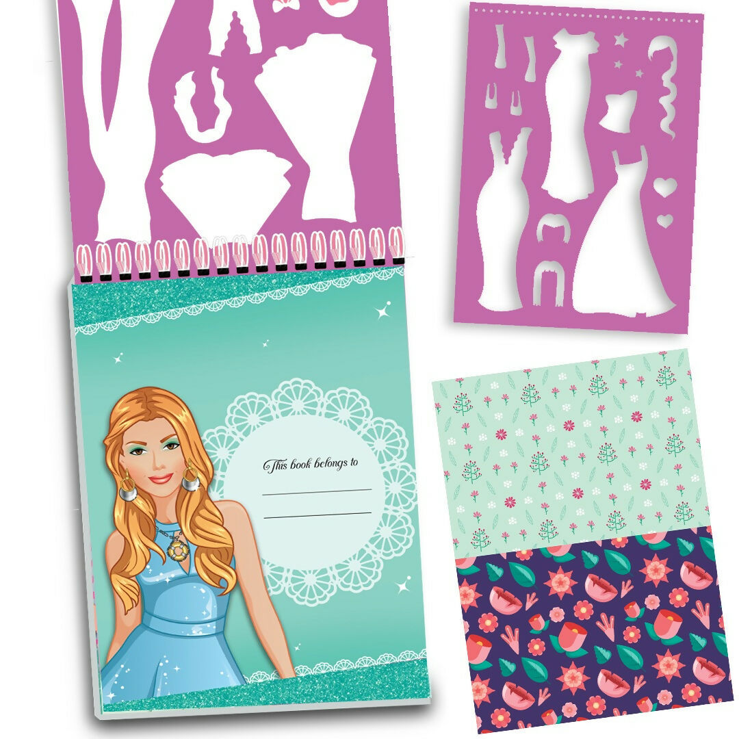 Style Studio Fashion Sketch Activity Book 2 for Girls Ages 4-8