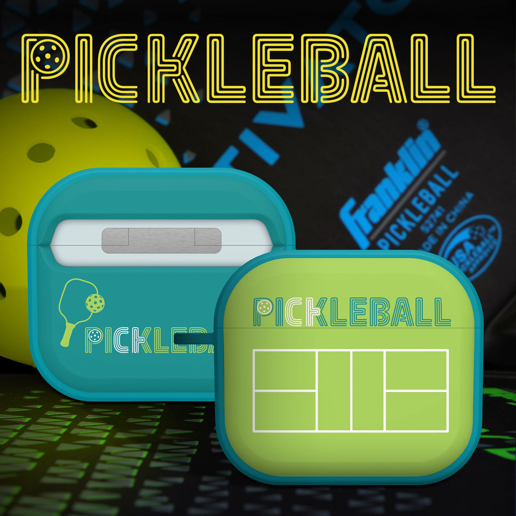 Pickleball Themed Protective HDX Case for Apple AirPods Gen 3