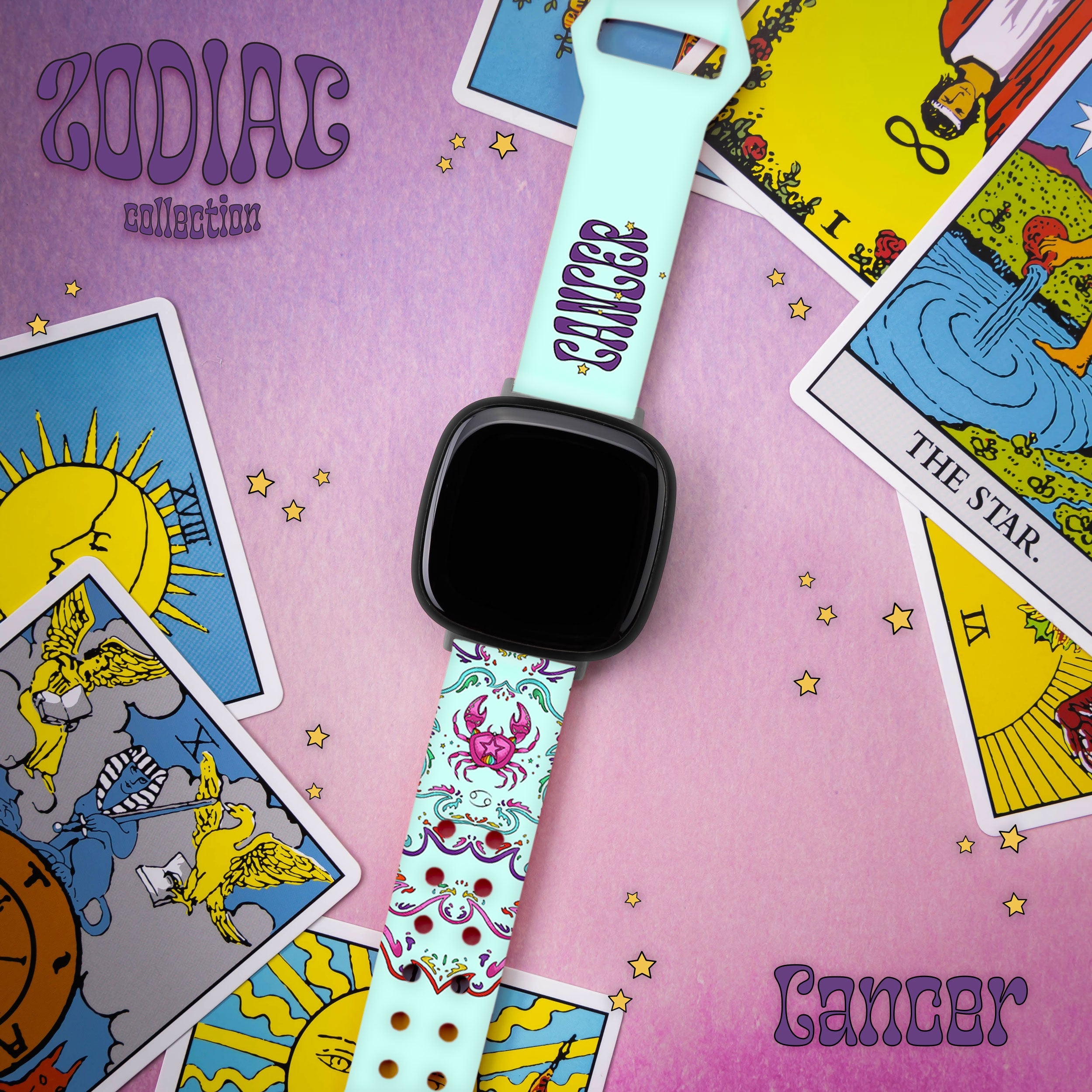 Zodiac Collection Printed Watch Band for Fitbit Versa 3 & Sense 1