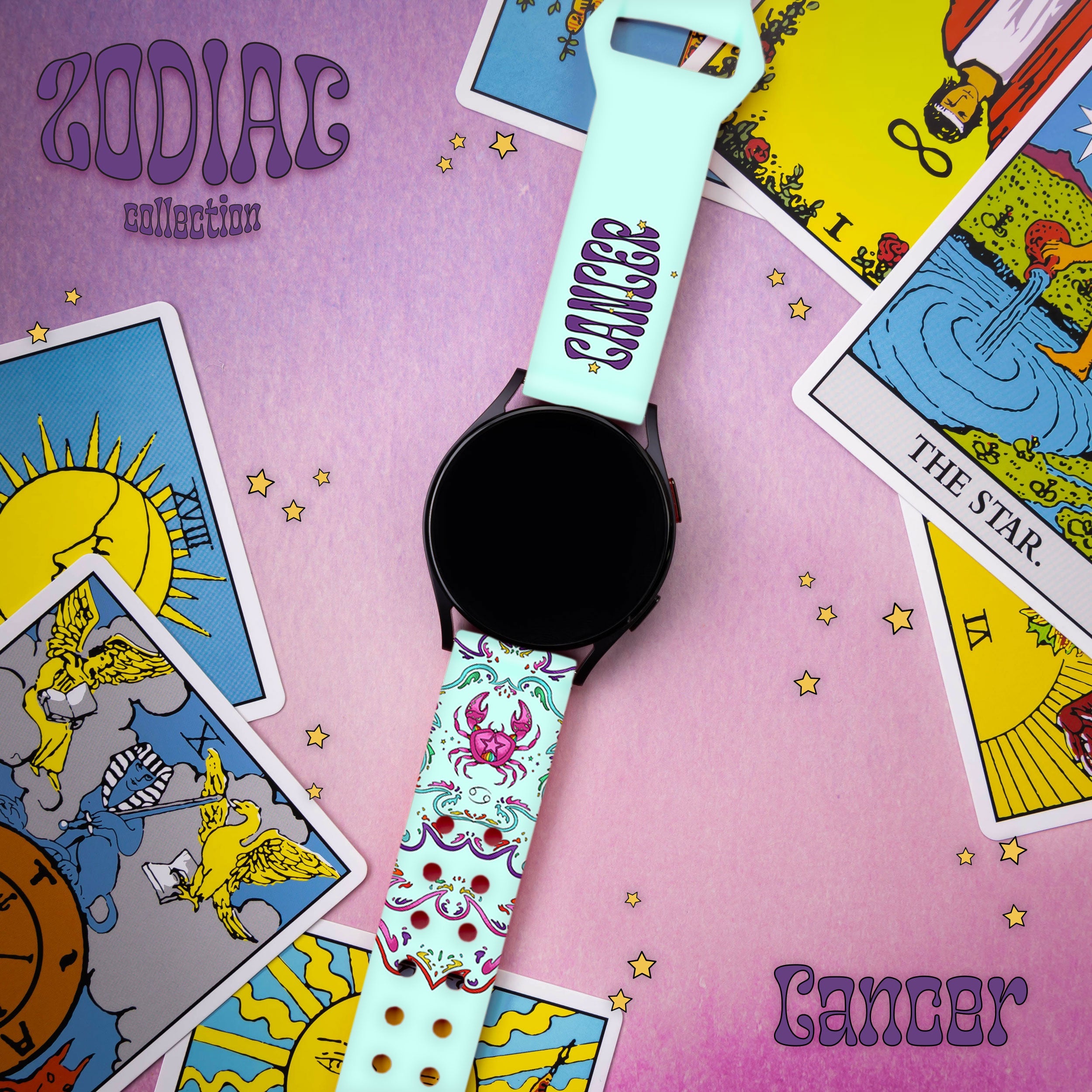 Zodiac Collection HD Watchband for Samsung Galaxy 20mm Watches