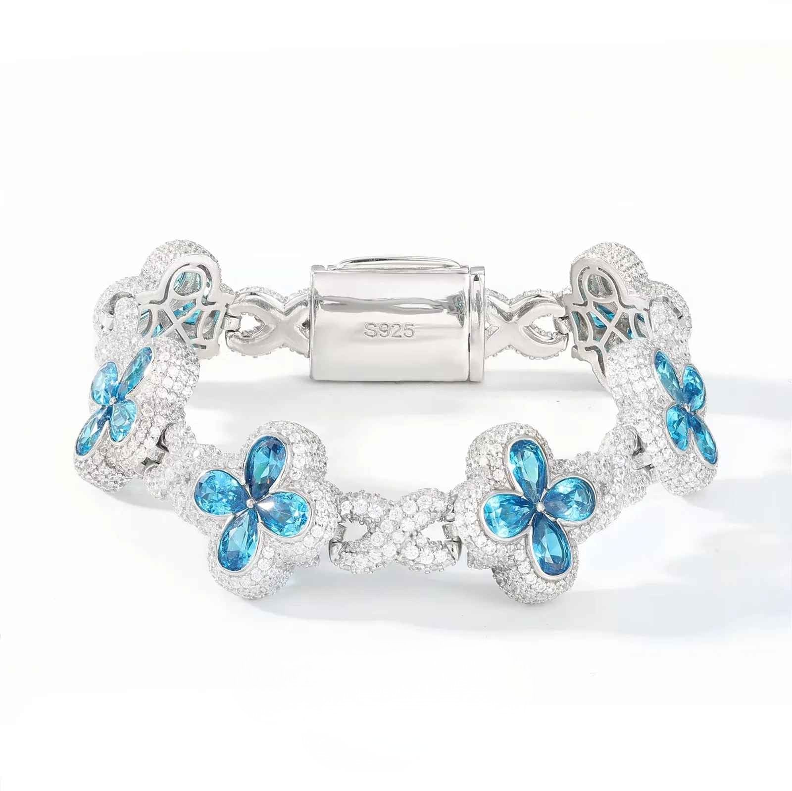 Fleur d’Éternité Moissanite Bracelet Purple
