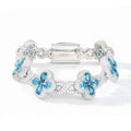 Fleur d’Éternité Moissanite Bracelet RainBow