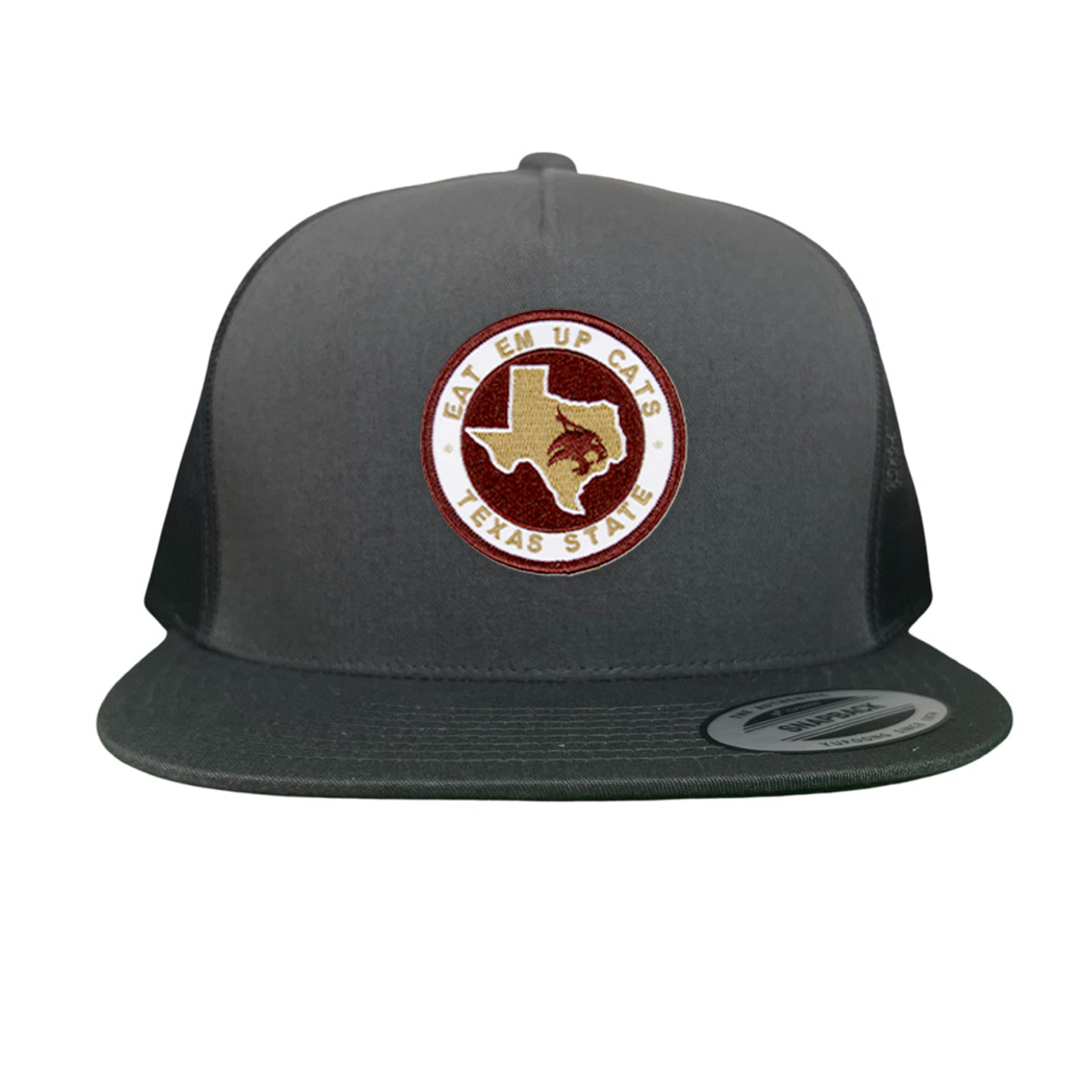 Texas State Eat Em Up Cats Supercat Patch Embroidered Hat