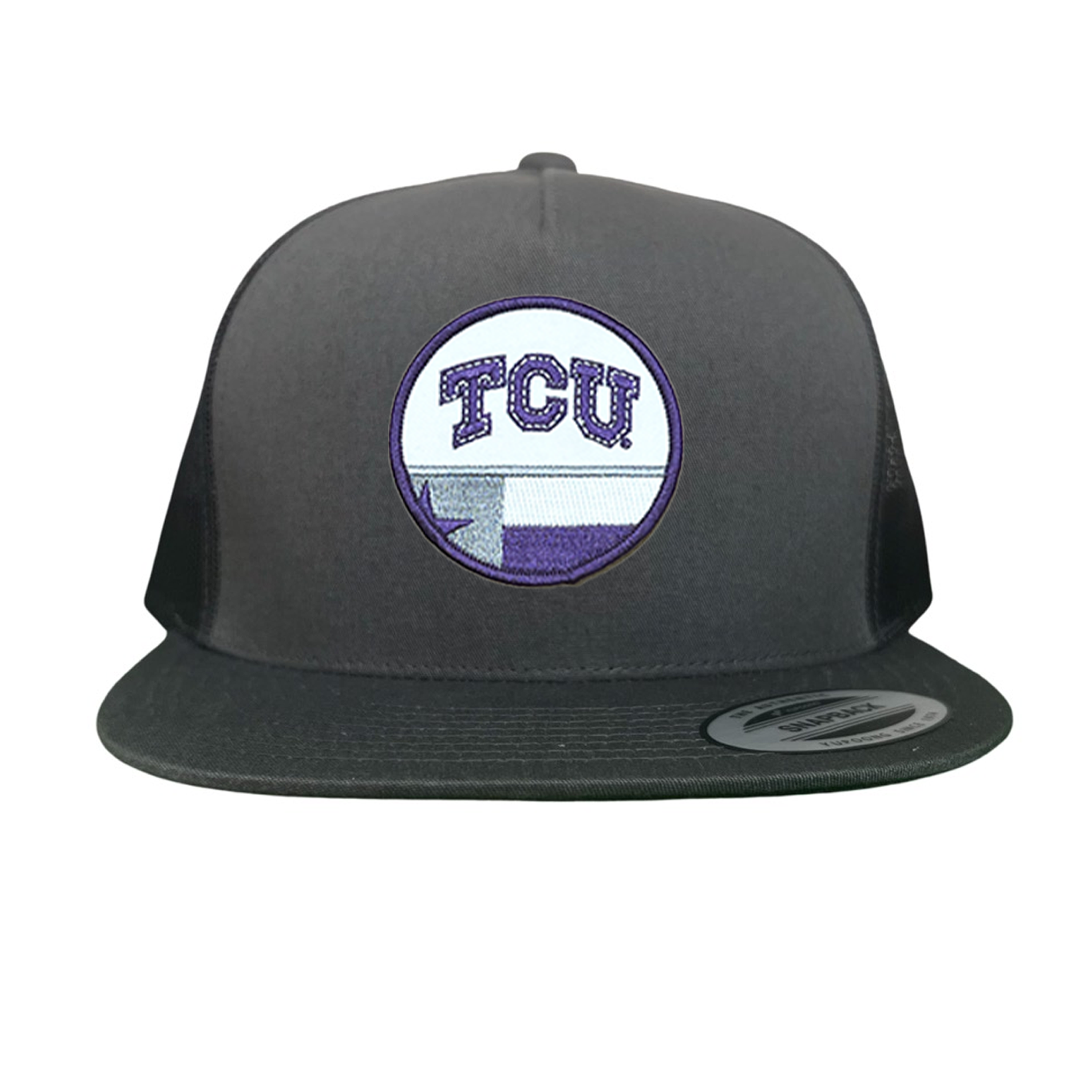 TCU Logo and Texas State Flag Patch Baseball Hat