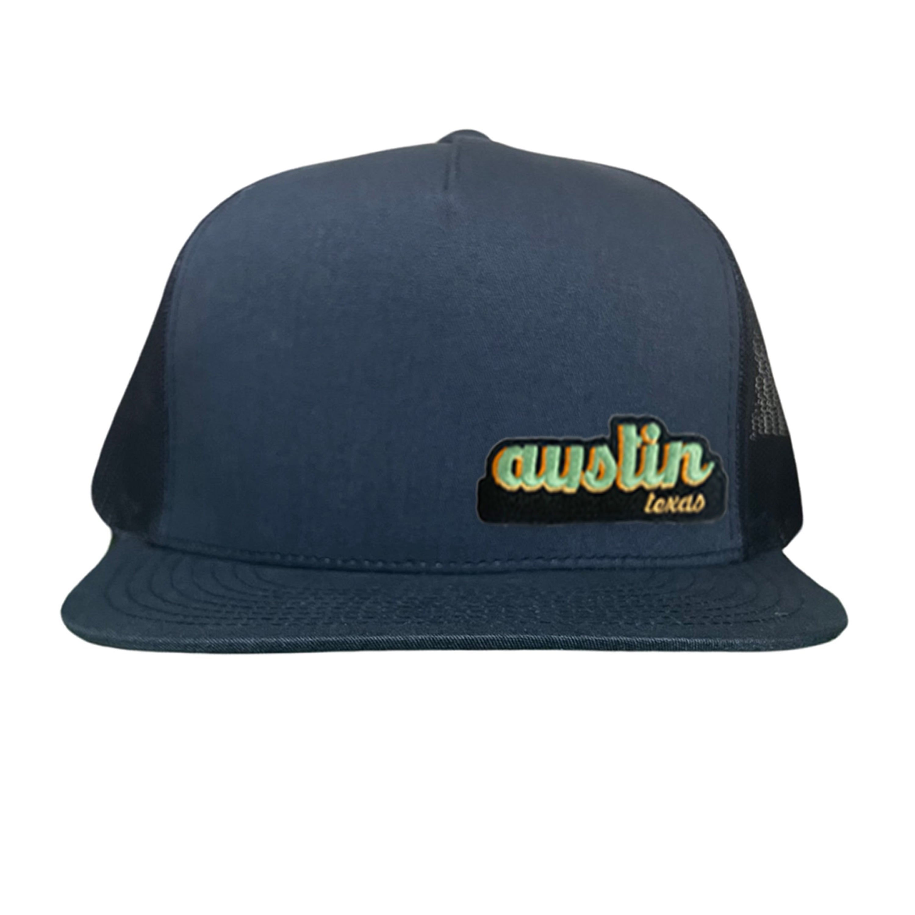 Last Stand Austin Texas Cut Out Patch Trucker Hat