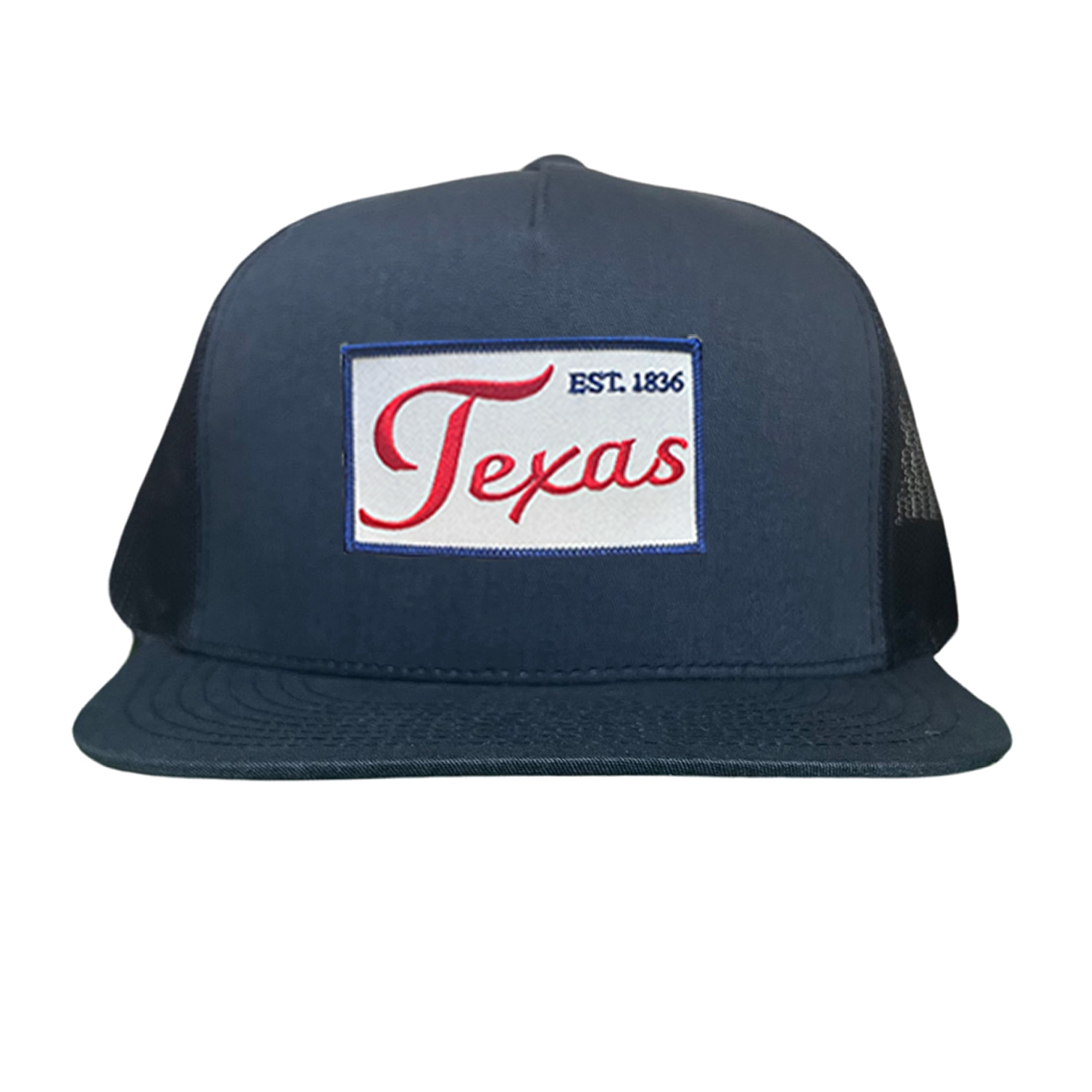 Texas EST 1836 Script Hat - Mesh Snapback, Dad or Rope Style