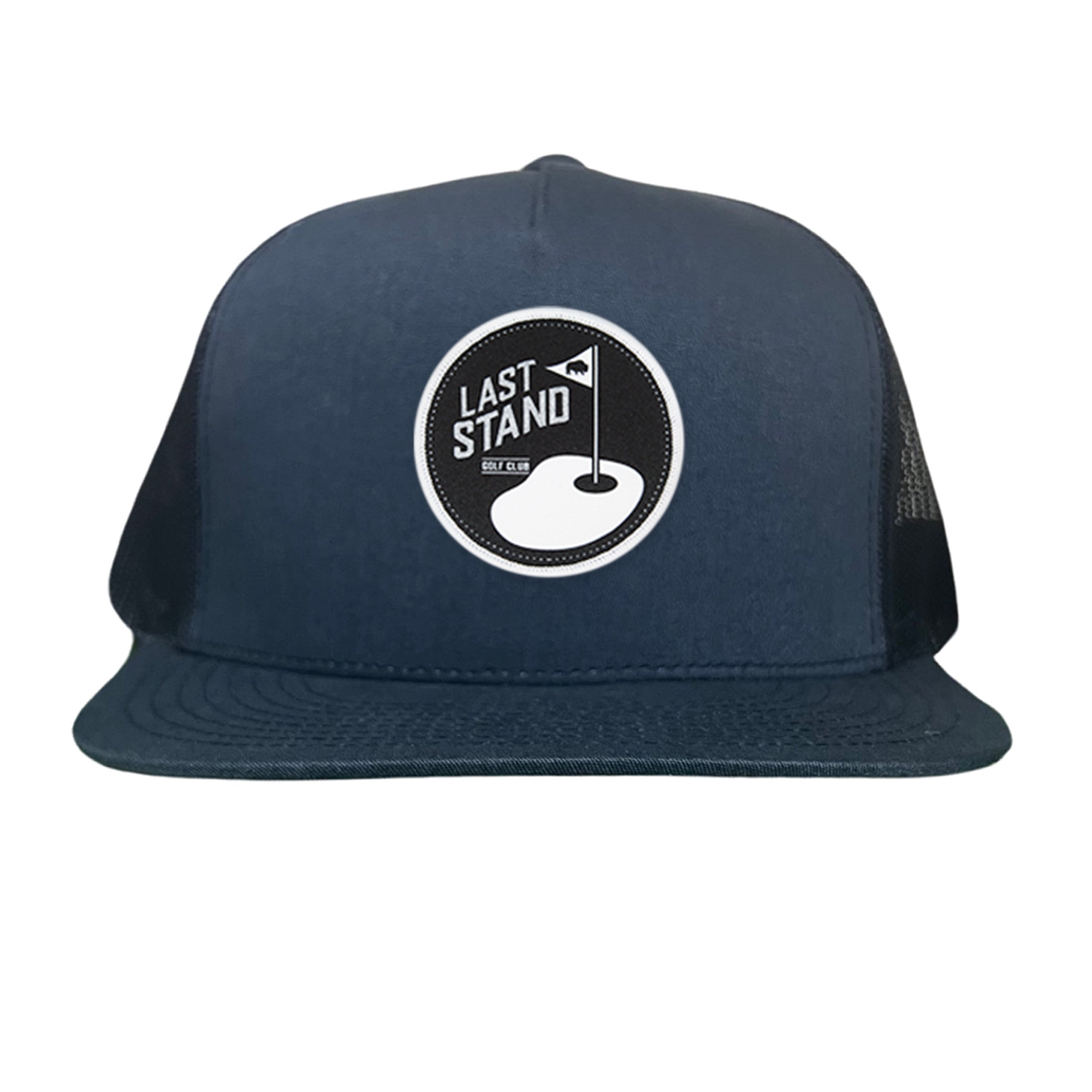 Golf Club Snapback Hat with Breathable Mesh Back and Curved Bill