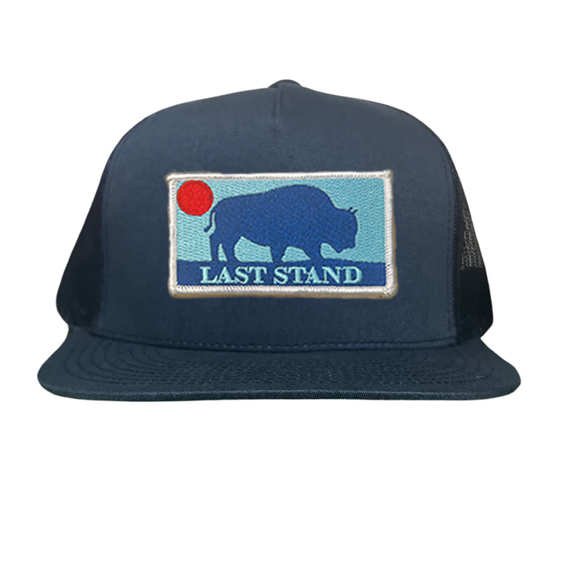 Bison Sunset Baseball Cap - Mountain Outdoors Snapback Hat