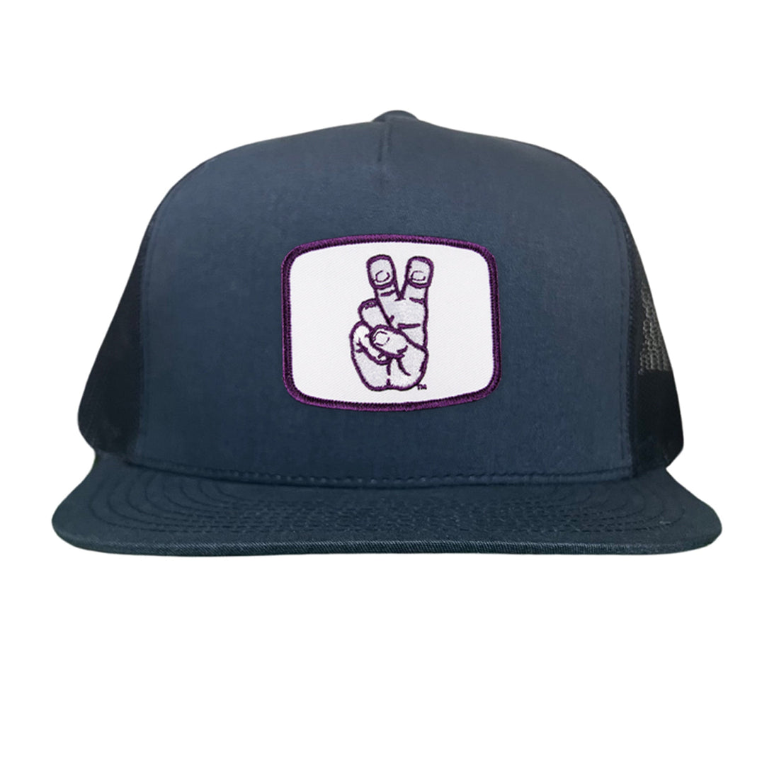 TCU Horned Frogs Frog Hand Mesh Snapback Hat Curved Bill