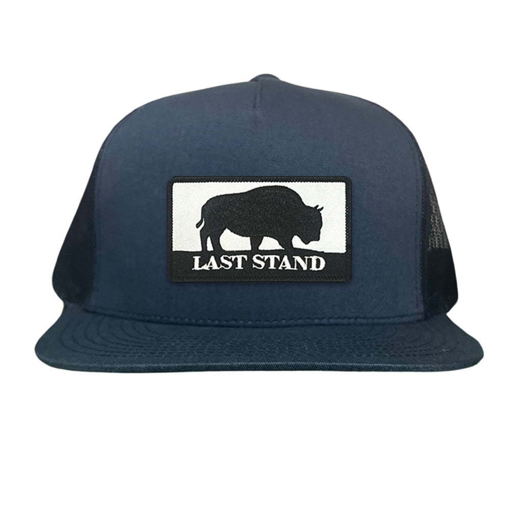 Bison Graphic Curved Bill Trucker Hat Mesh Snapback Cap