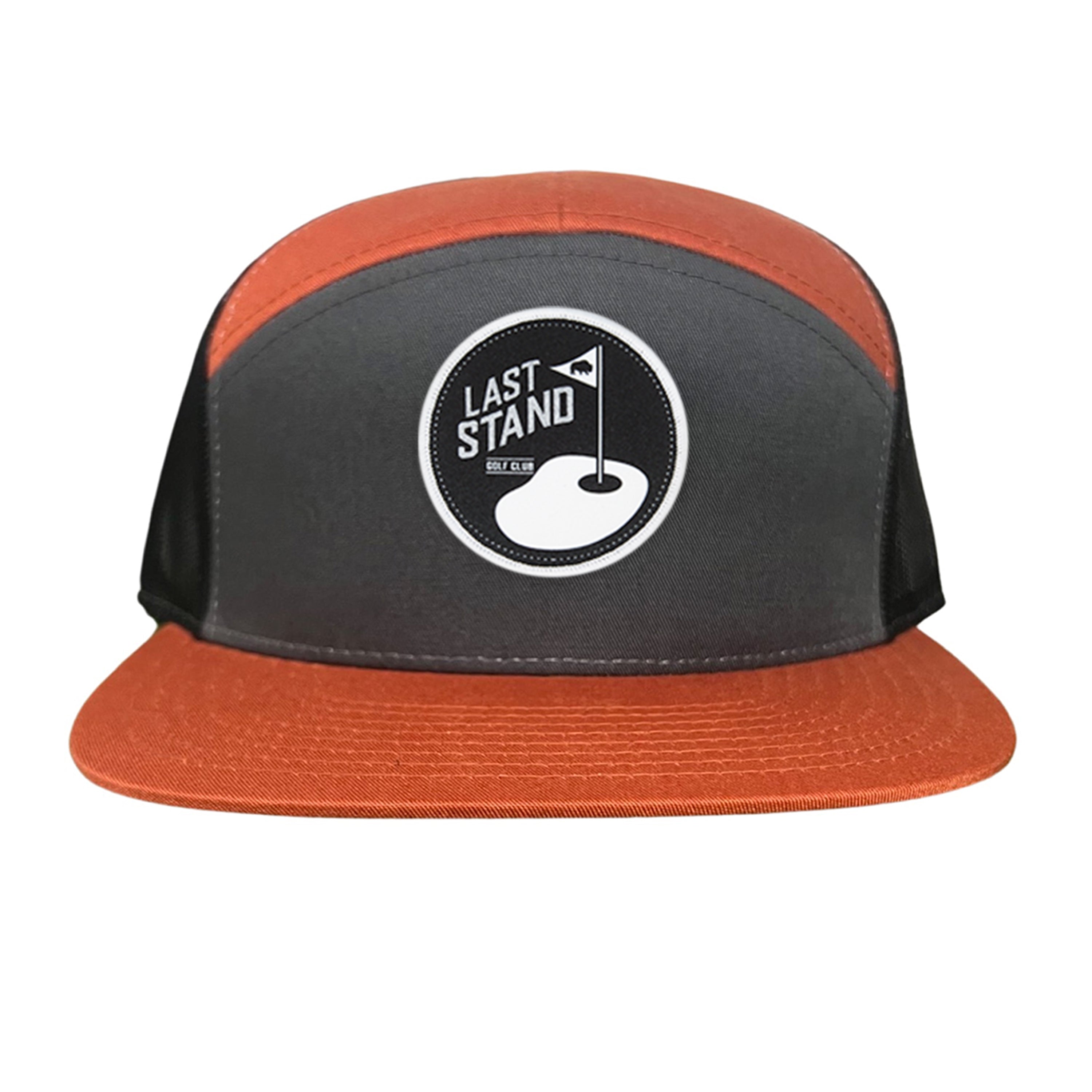Golf Club Snapback Hat with Breathable Mesh Back and Curved Bill