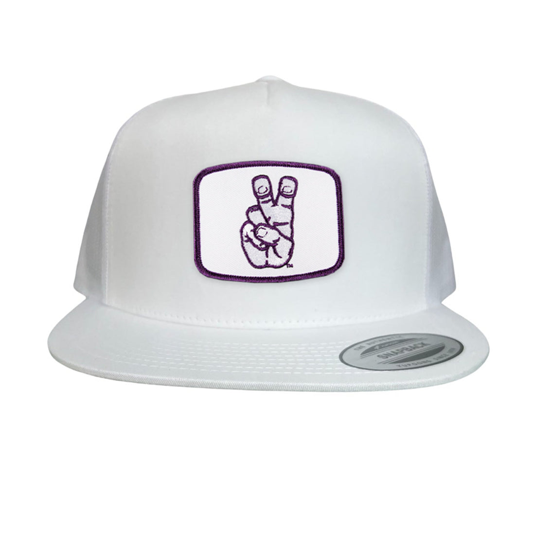 TCU Horned Frogs Frog Hand Mesh Snapback Hat Curved Bill
