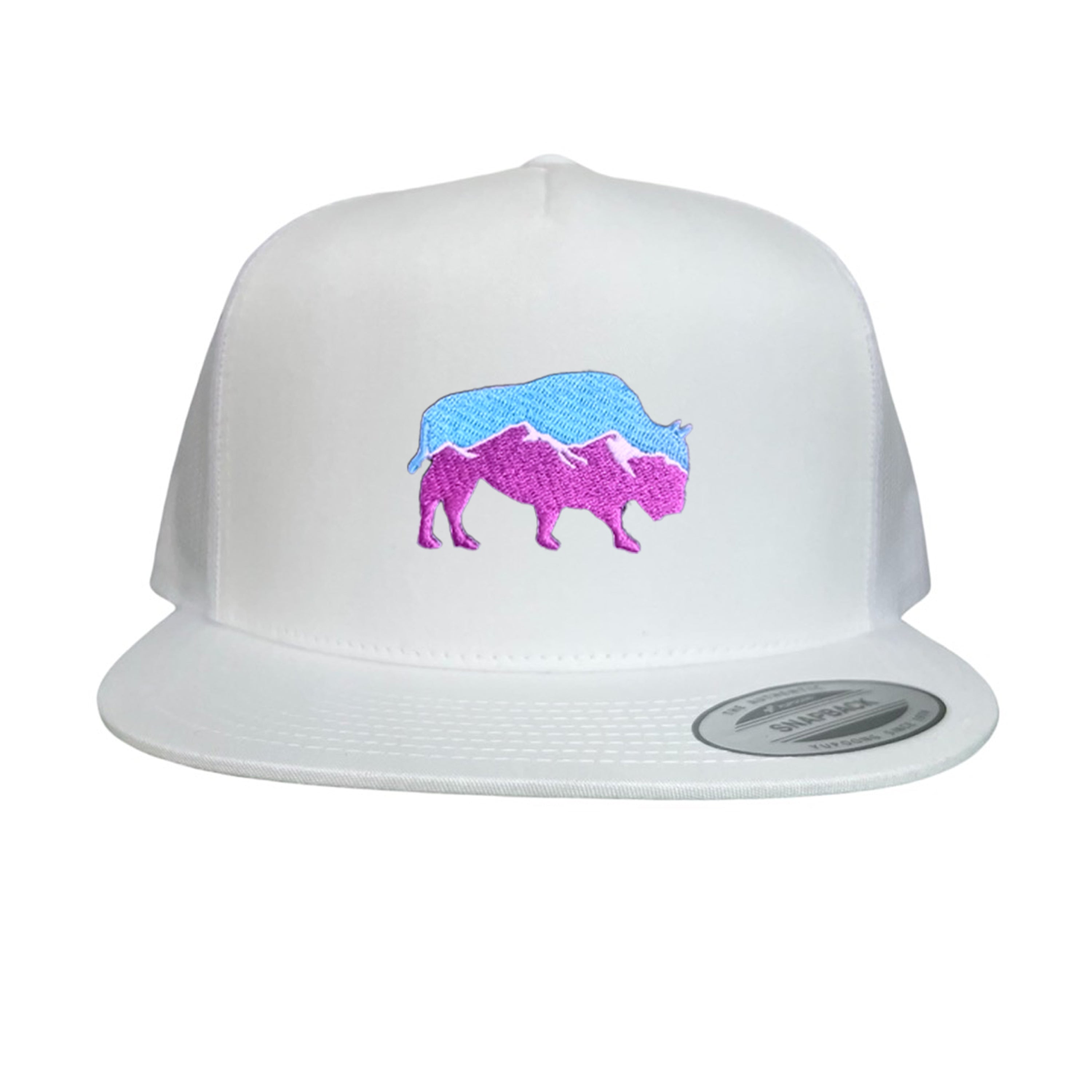 Mountain Bison Patch Outdoor Casual Baseball Hat