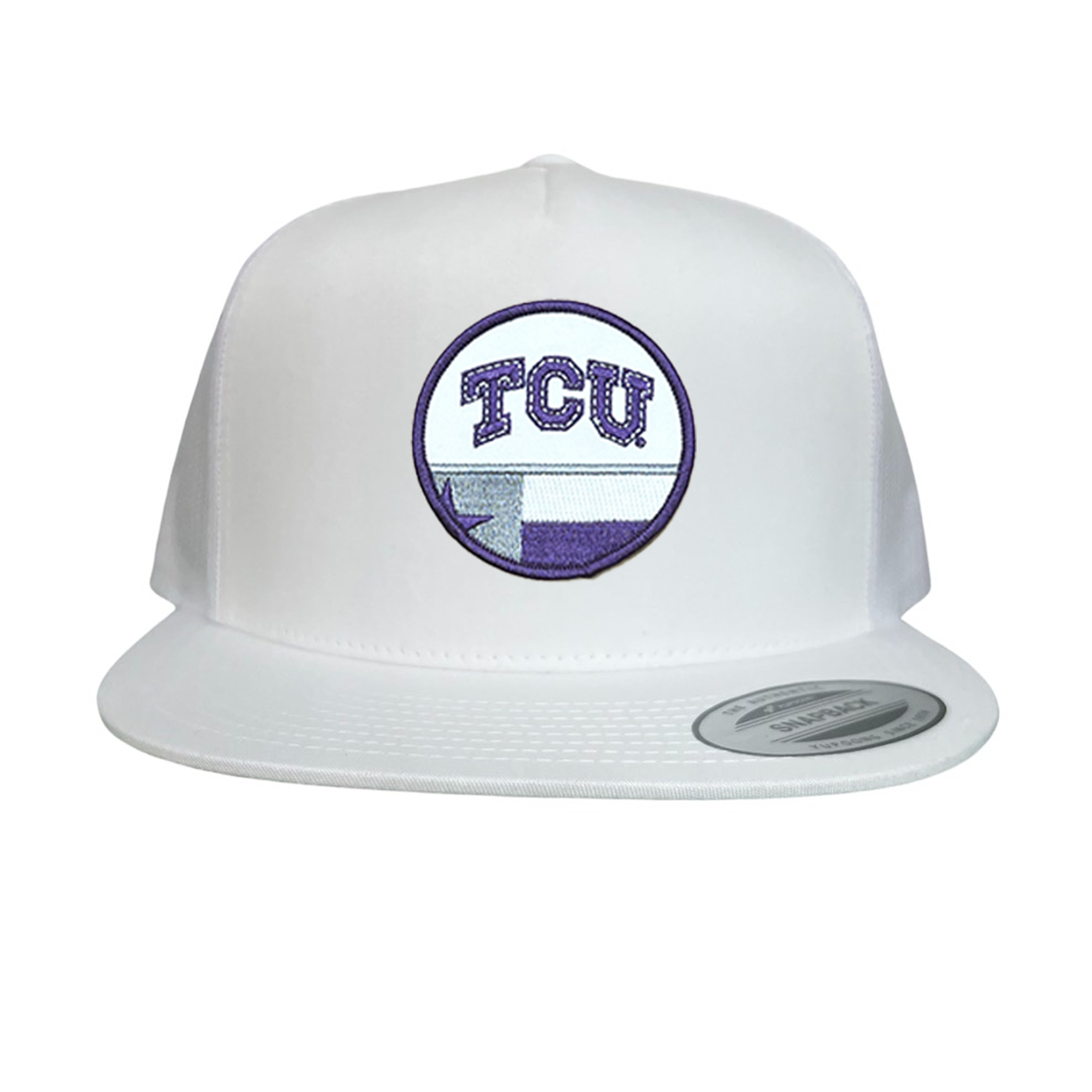 TCU Logo and Texas State Flag Patch Baseball Hat
