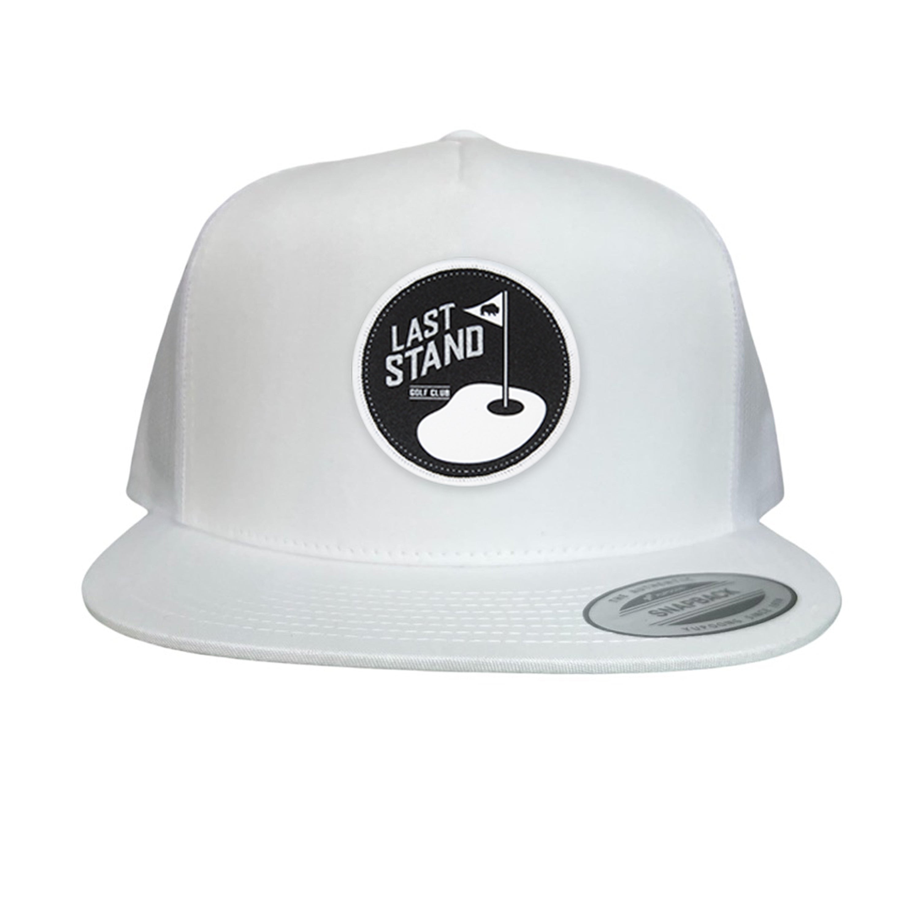 Golf Club Snapback Hat with Breathable Mesh Back and Curved Bill