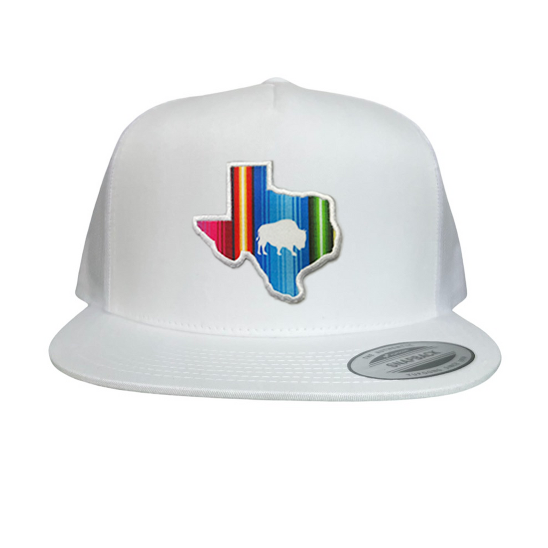 State of Texas Serape Baseball Cap with Adjustable Snapback Closure