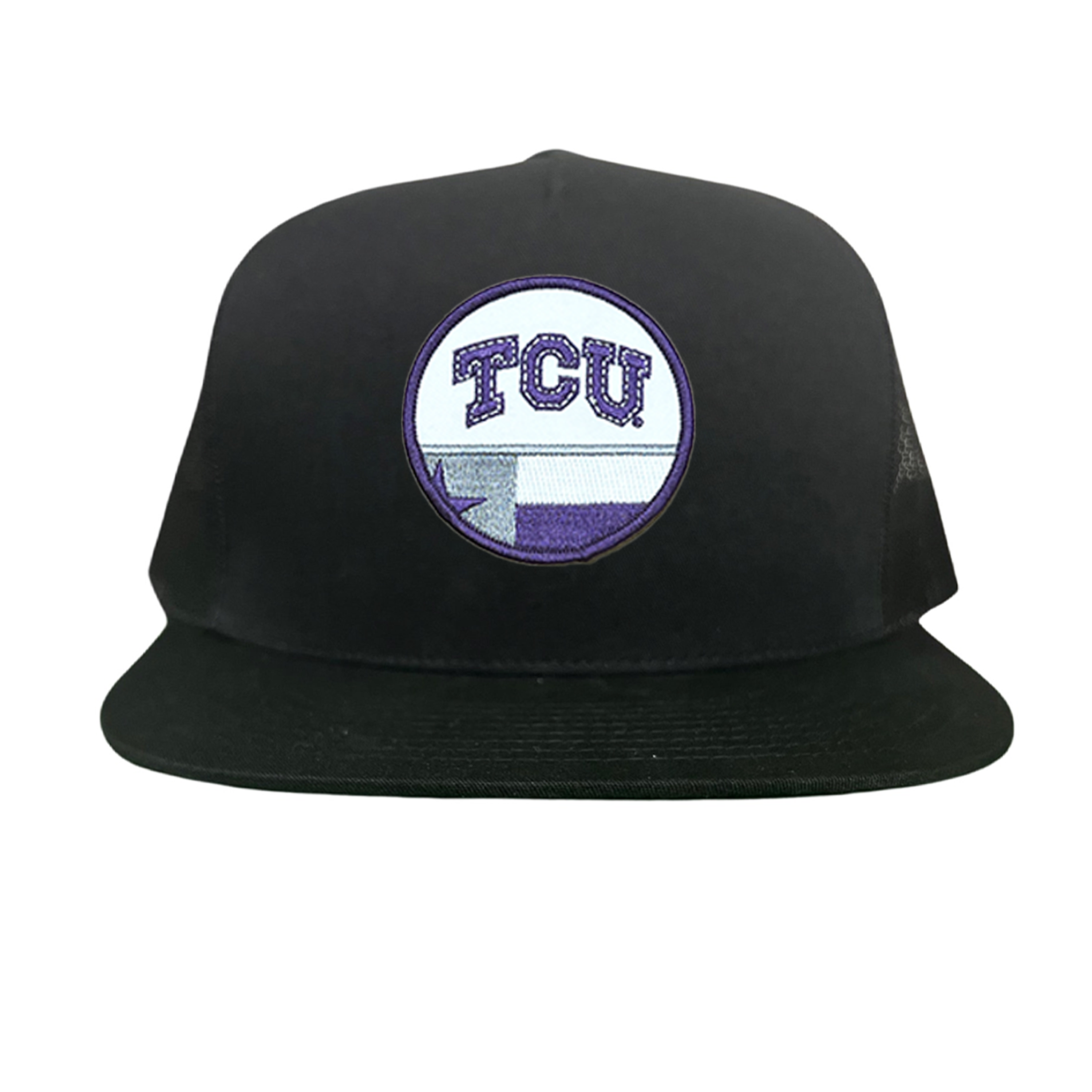 TCU Logo and Texas State Flag Patch Baseball Hat