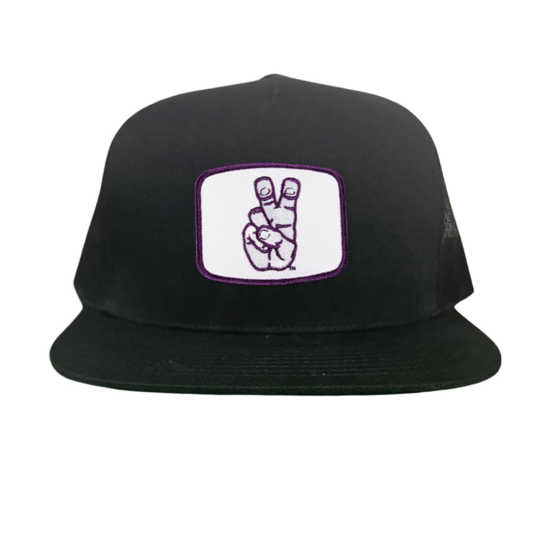 TCU Horned Frogs Frog Hand Mesh Snapback Hat Curved Bill
