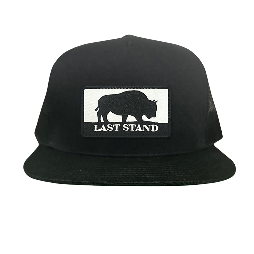 Bison Graphic Curved Bill Trucker Hat Mesh Snapback Cap