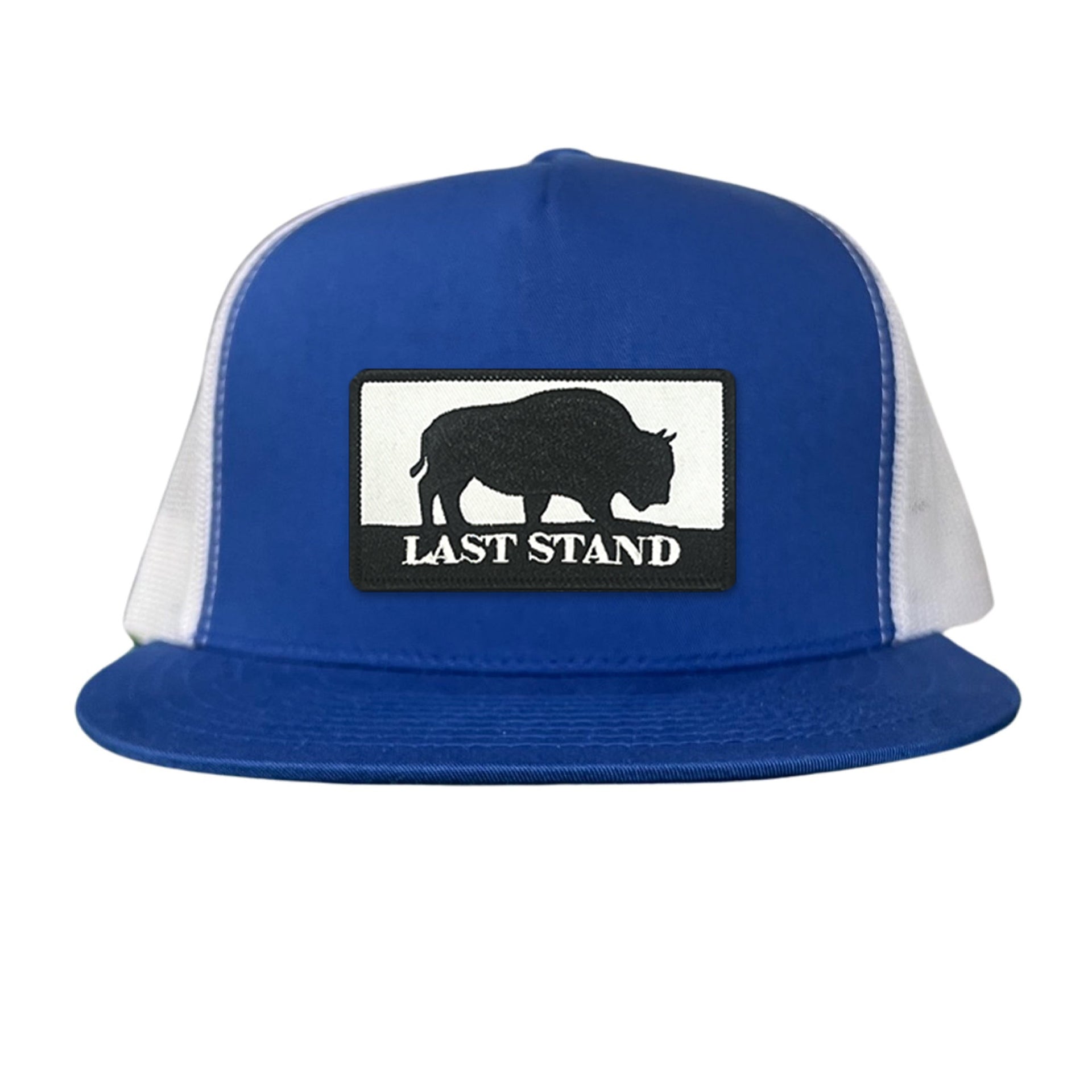 Bison Graphic Curved Bill Trucker Hat Mesh Snapback Cap