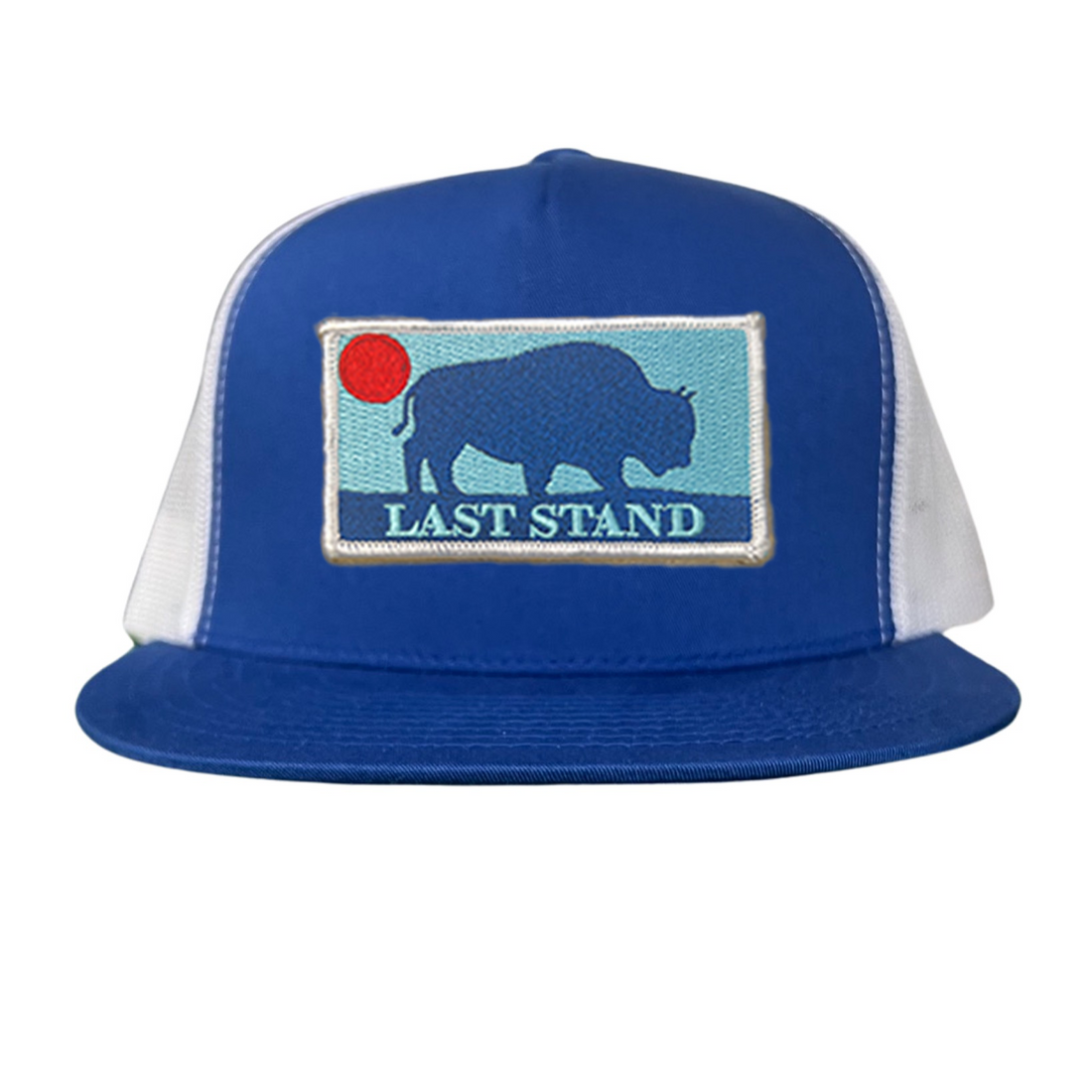 Bison Sunset Baseball Cap - Mountain Outdoors Snapback Hat