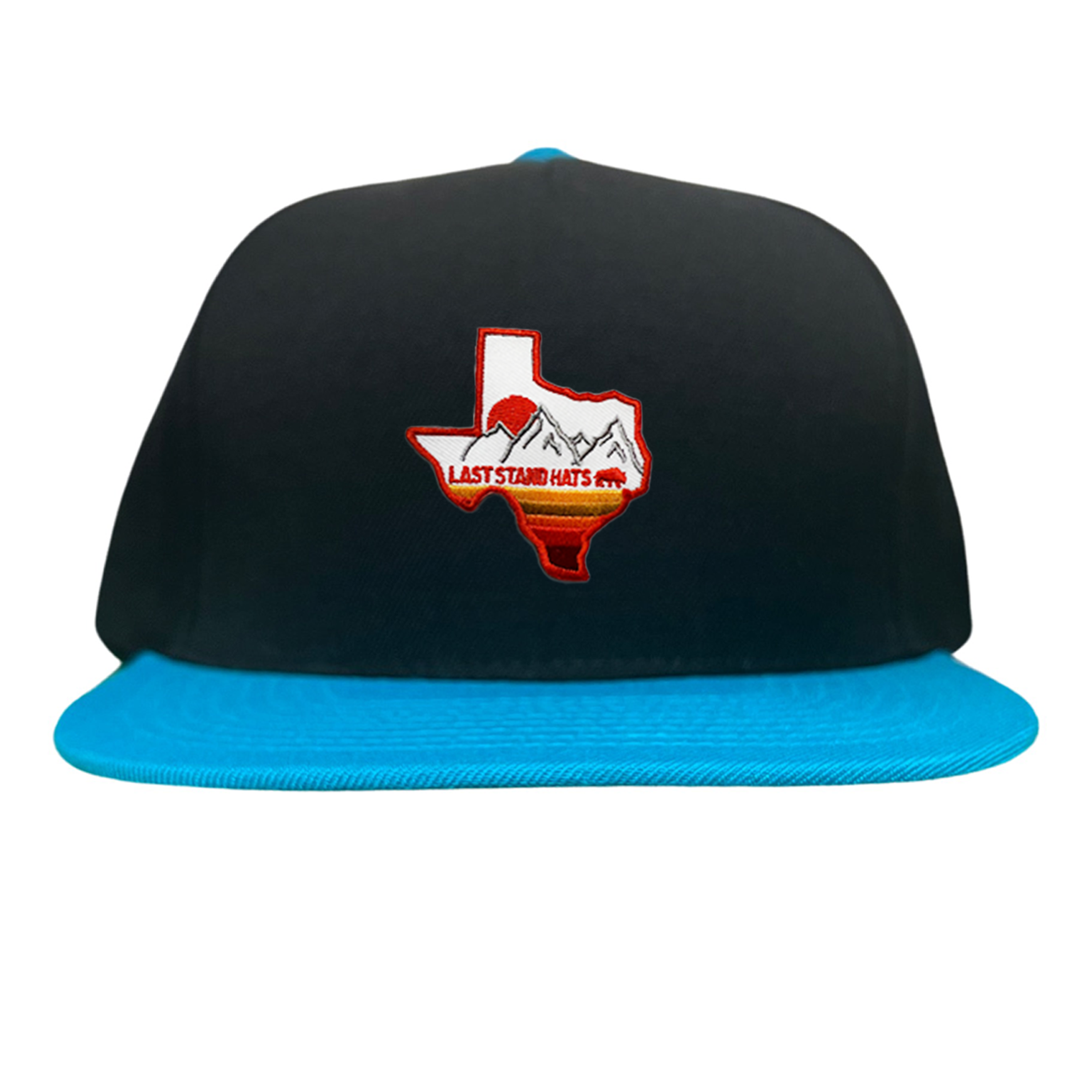 Texas Mountains Orange Rope Hat - Adjustable Trucker Cap