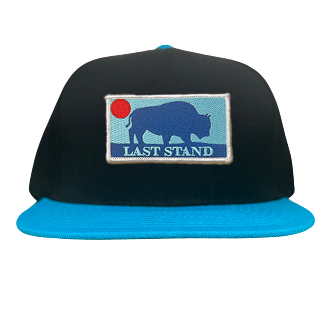 Bison Sunset Baseball Cap - Mountain Outdoors Snapback Hat