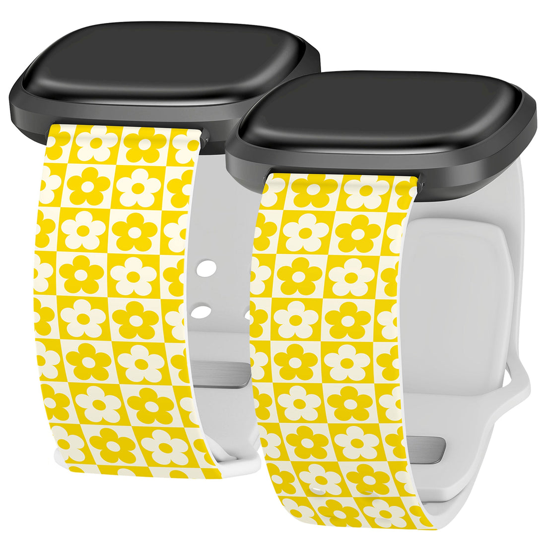 Y2K Checkered Print Watch Band for Fitbit Versa 3 and Sense 1