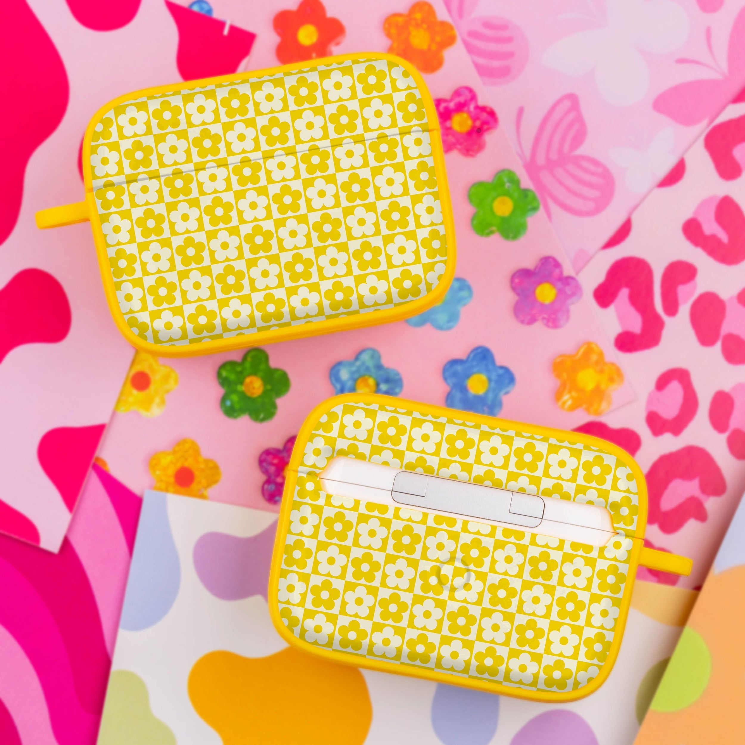 Y2K Smiley Face Apple AirPods Pro 1 & 2 Case Cover Protective